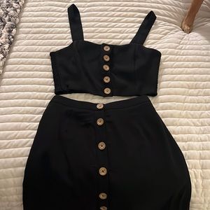 Lulus Black Skirt Set
